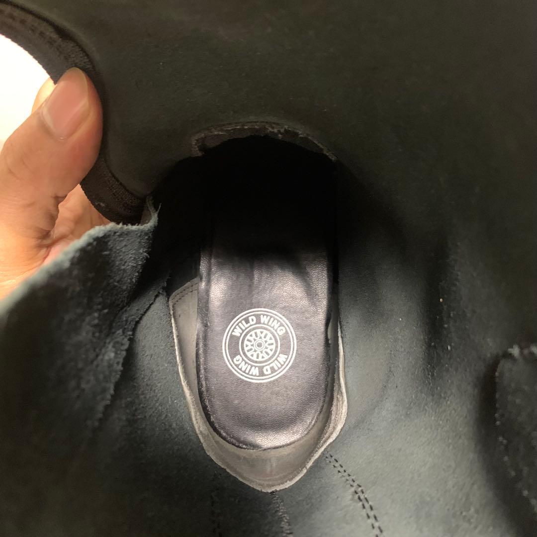 WILD WING レザー製黒ブーツ