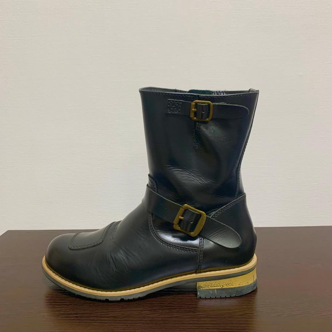 WILD WING レザー製黒ブーツ