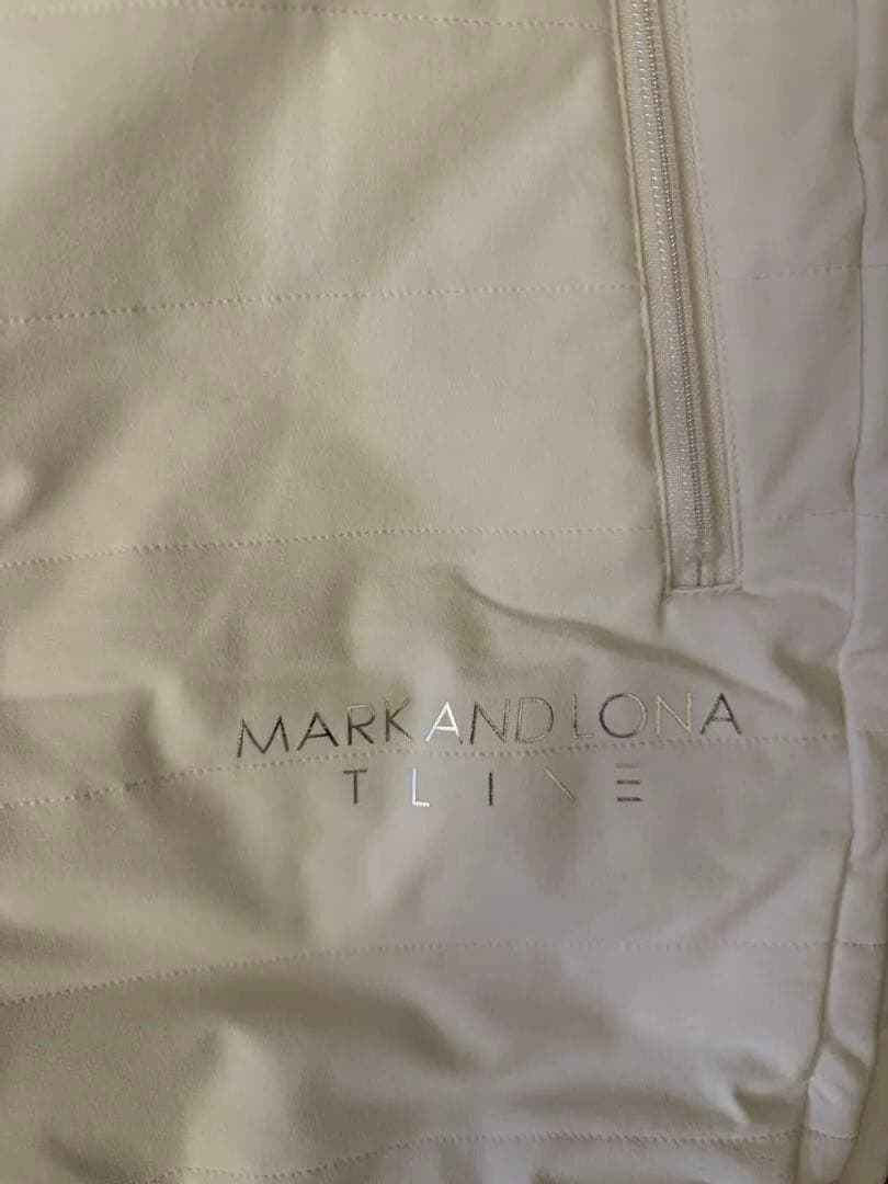 マークアンドロナ Tライン 中綿パンツ ホワイト サイズ48 ゴルフウェア