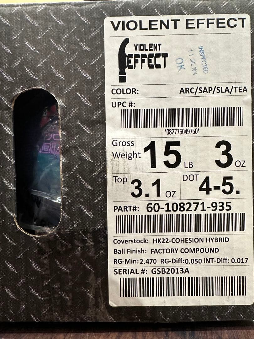 【新品未使用】VIOLENT EFFECT バイオレントエフェクト 15P3oz