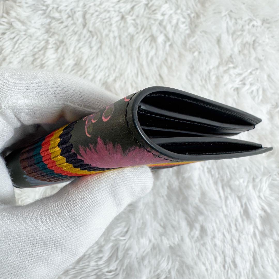 【極美品】ポールスミス 折り財布 ハワイアンプリント レザー マルチカラー