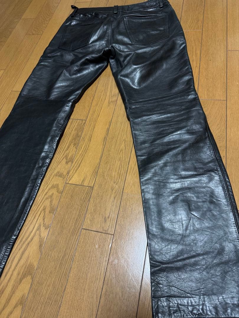 OLD GAP ブーツカット レザーパンツ 黒