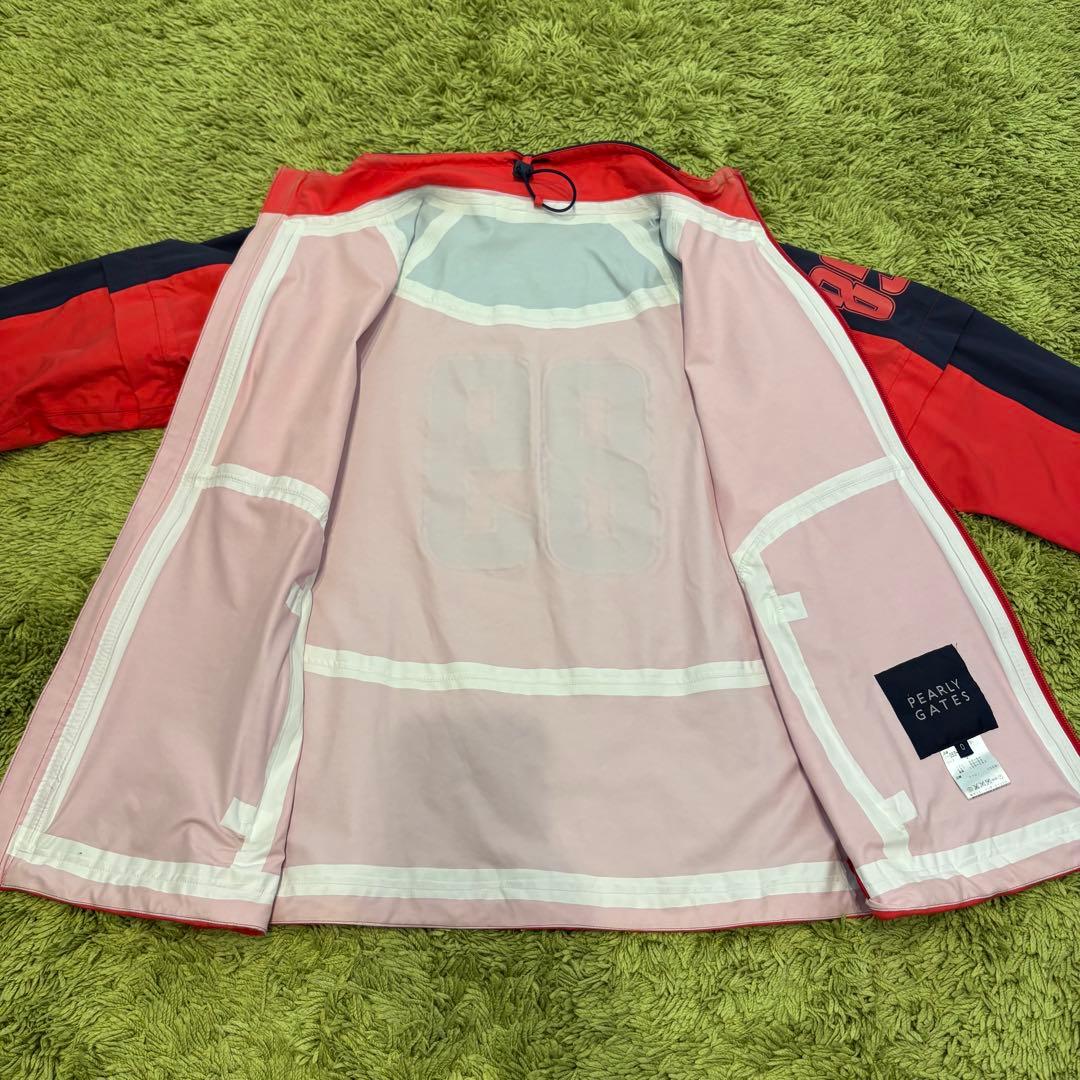 パーリーゲイツ PEARLYGATES レインウェア ジャケット 赤 サイズ0