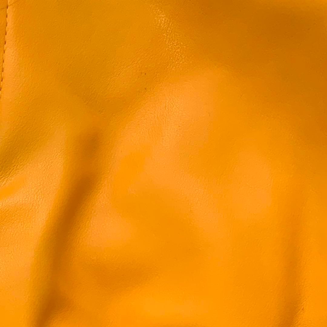 ［美品］ヴェルサーチ　メデューサ刺繍　ブルゾン　スタジャン　イエロー　ビンテージ