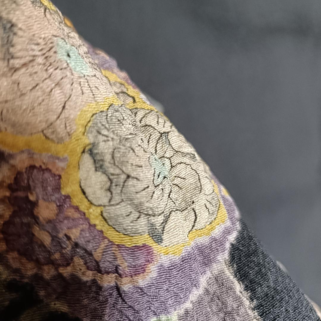 ◆2209◆訪問着　翠山工房 　身丈：163　袷　落款 辻が花　和装着物