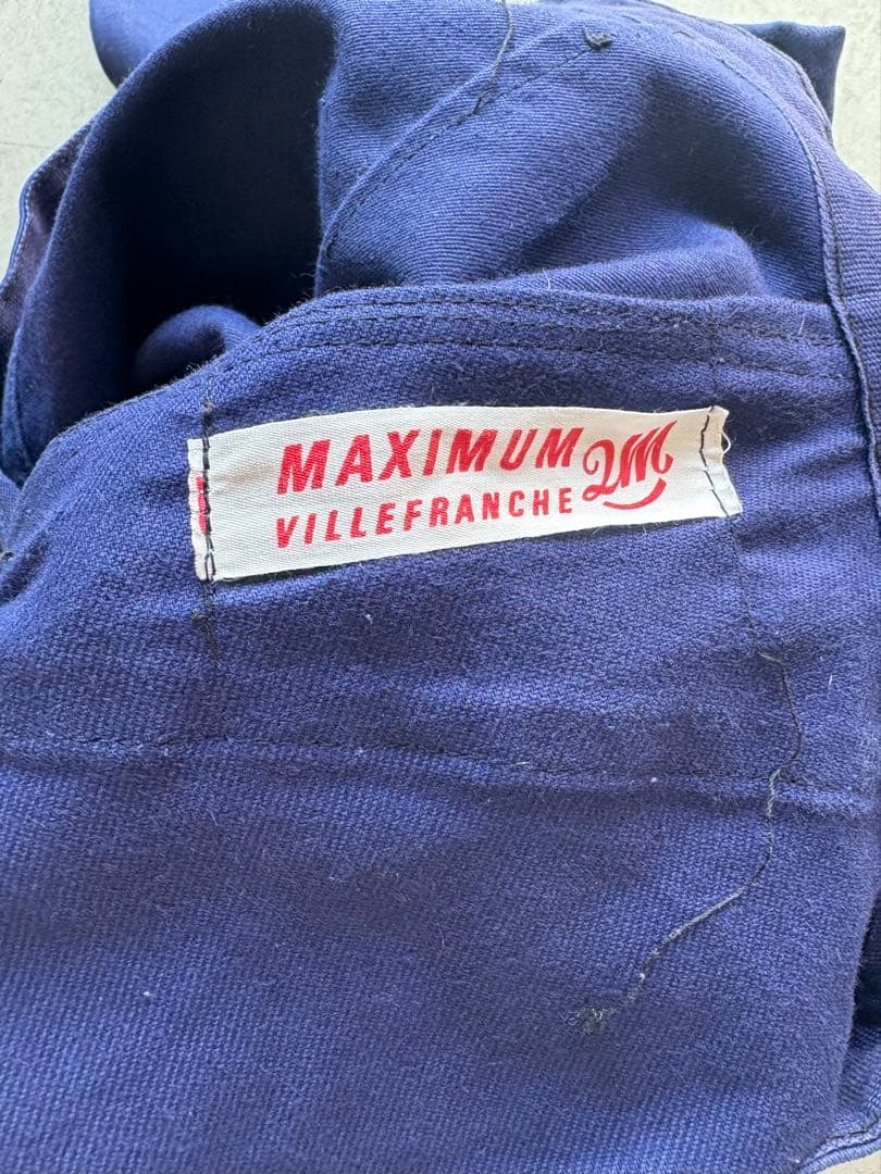 フランスヴィンテージ モールスキン ワークパンツ シンチバック付 40s 30s