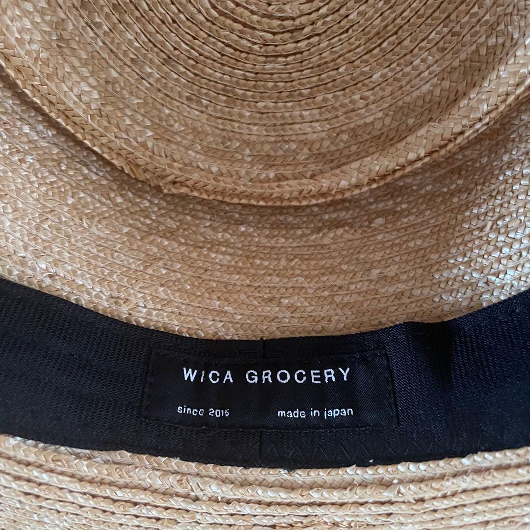 試着のみ新品未使用　wicagrocery ストローハット