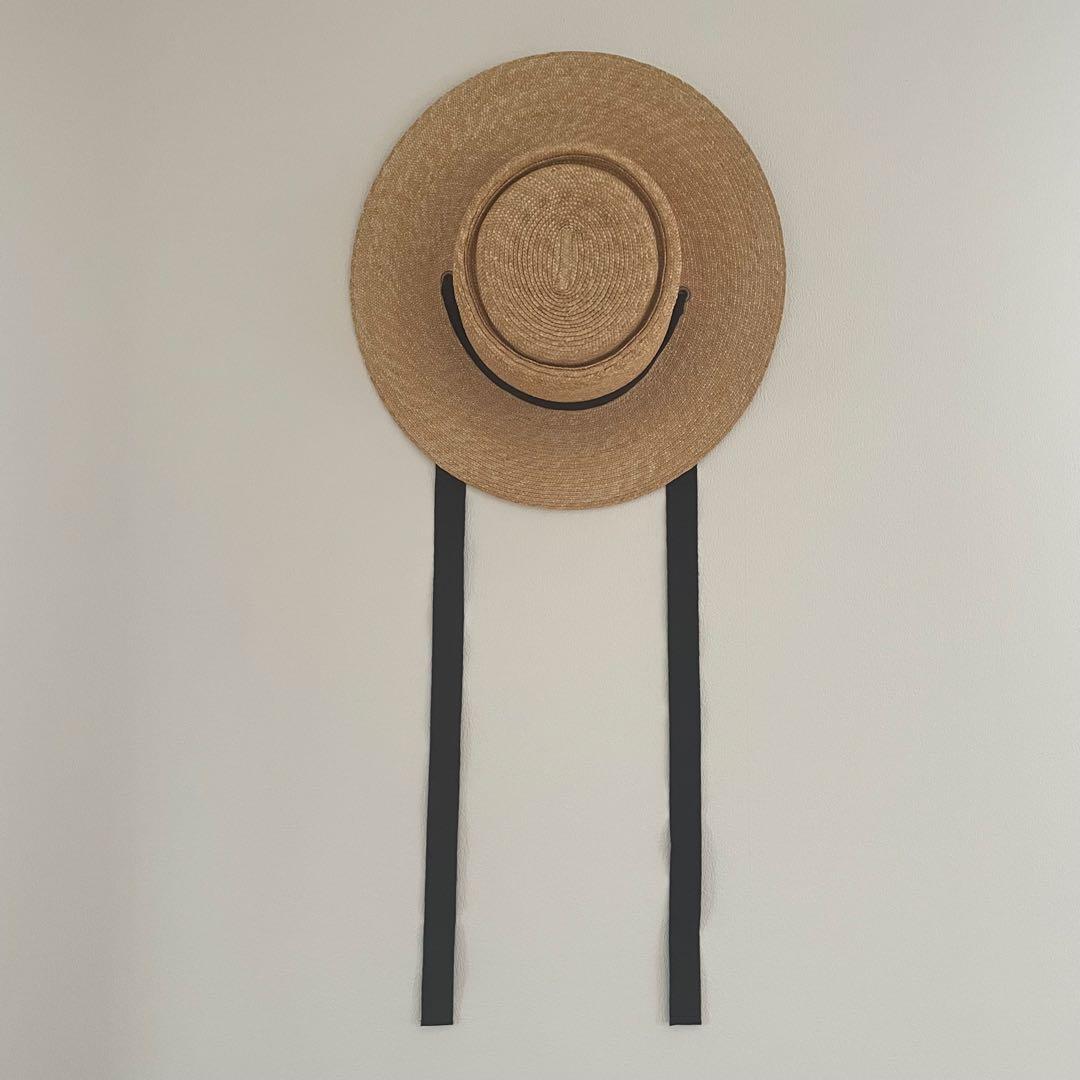 試着のみ新品未使用　wicagrocery ストローハット