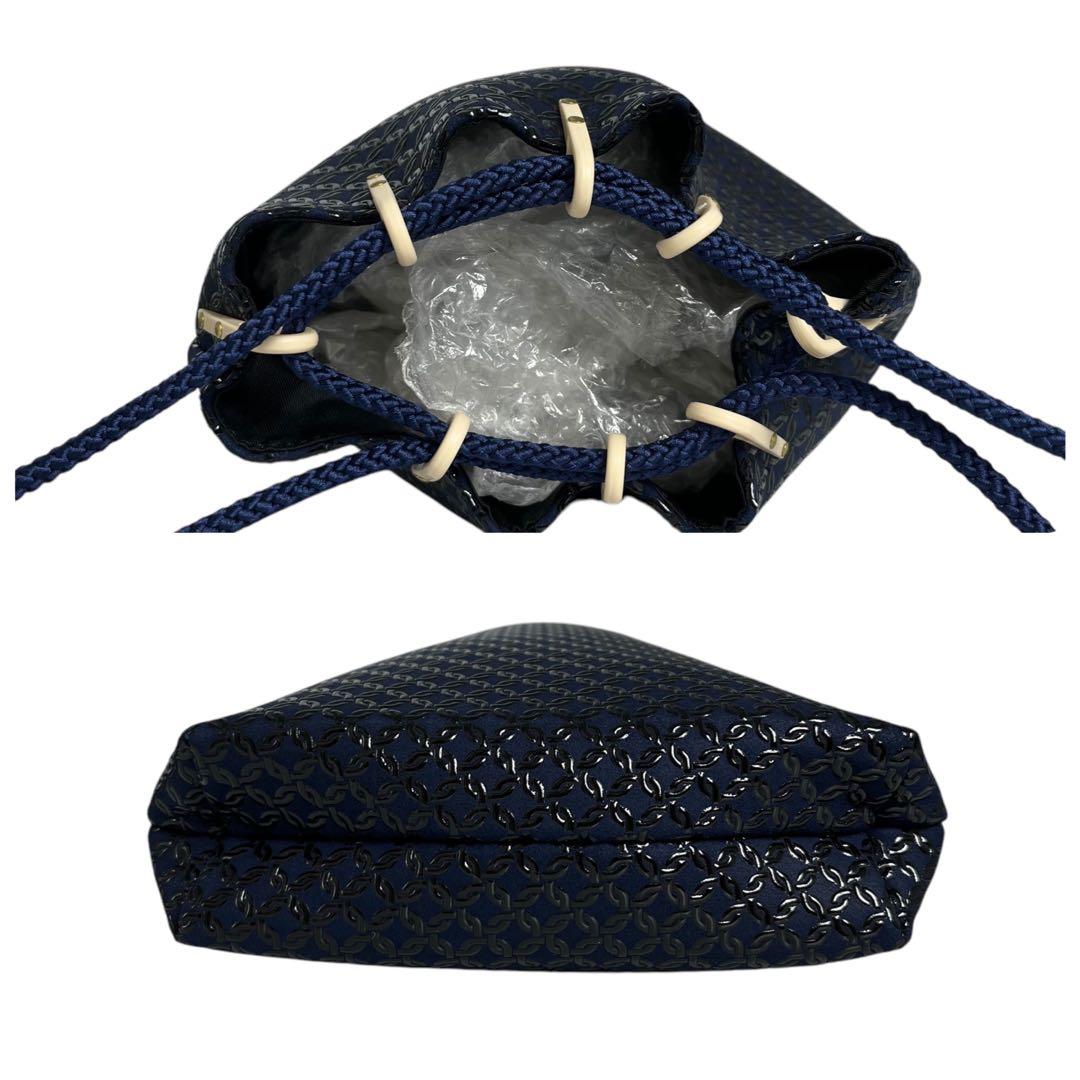 RR　箱付き未使用品級　印傳屋　鹿革　和装　合切袋　巾着袋