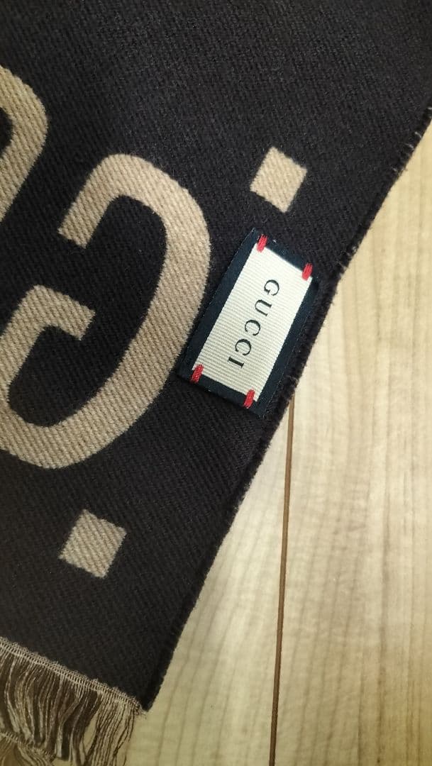 グッチ GUCCI GGジャカード ウールシルク スカーフ マフラー