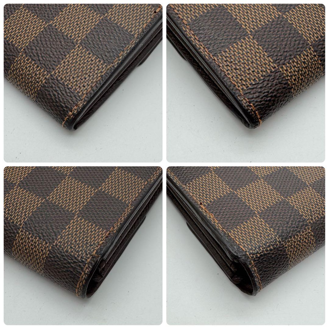 【極美品】ルイヴィトン　ダミエ　エベヌ　サラ　カード10枚　長財布　折り財布