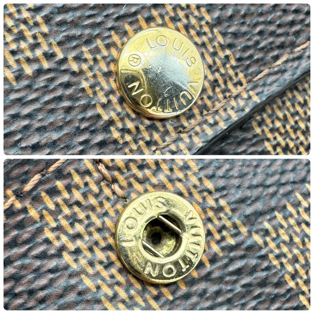 【極美品】ルイヴィトン　ダミエ　エベヌ　サラ　カード10枚　長財布　折り財布