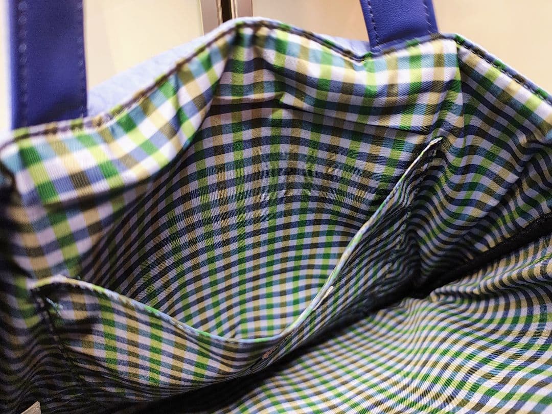 キ*リ様 ファミリア familiar 刺繍デザイン トートバッグ 青色 手提げ