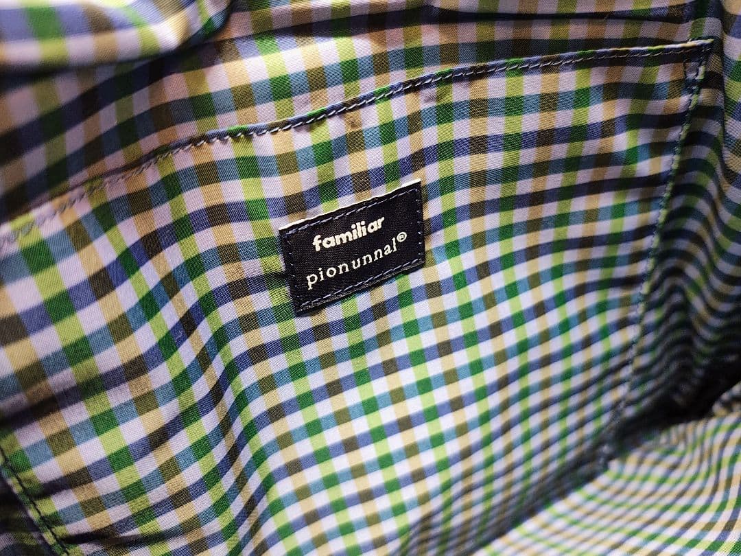 キ*リ様 ファミリア familiar 刺繍デザイン トートバッグ 青色 手提げ