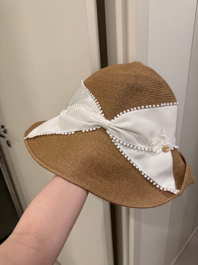 アシーナニューヨーク　白レース蝶々