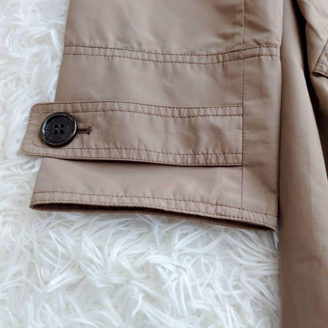 バーバリーロンドン トレンチコート フード ベルト 撥水 ノバチェック ベージュ