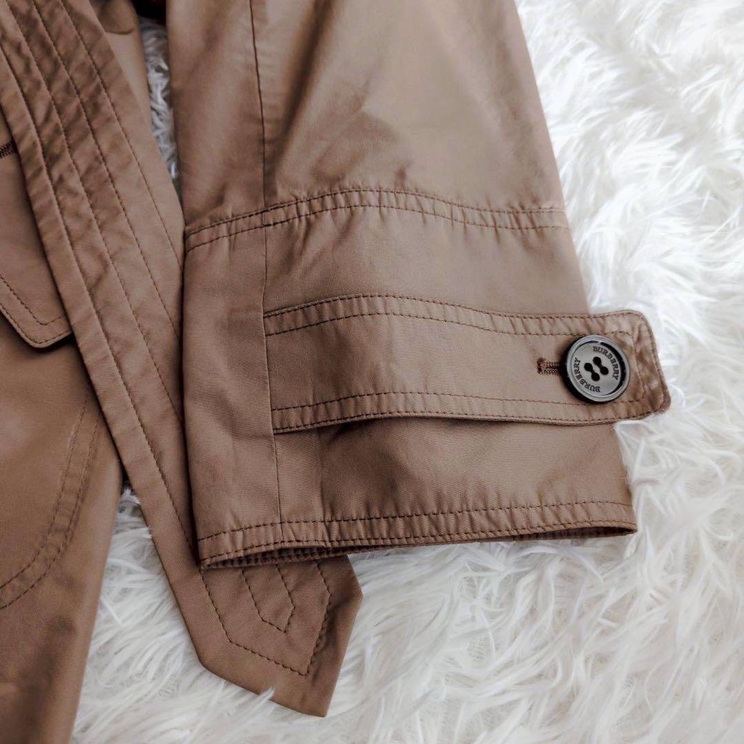 バーバリーロンドン トレンチコート フード ベルト 撥水 ノバチェック ベージュ