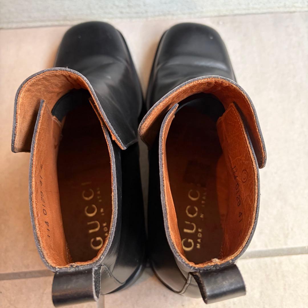 GUCCI 【グッチ】 スクエアトゥ ブーツ