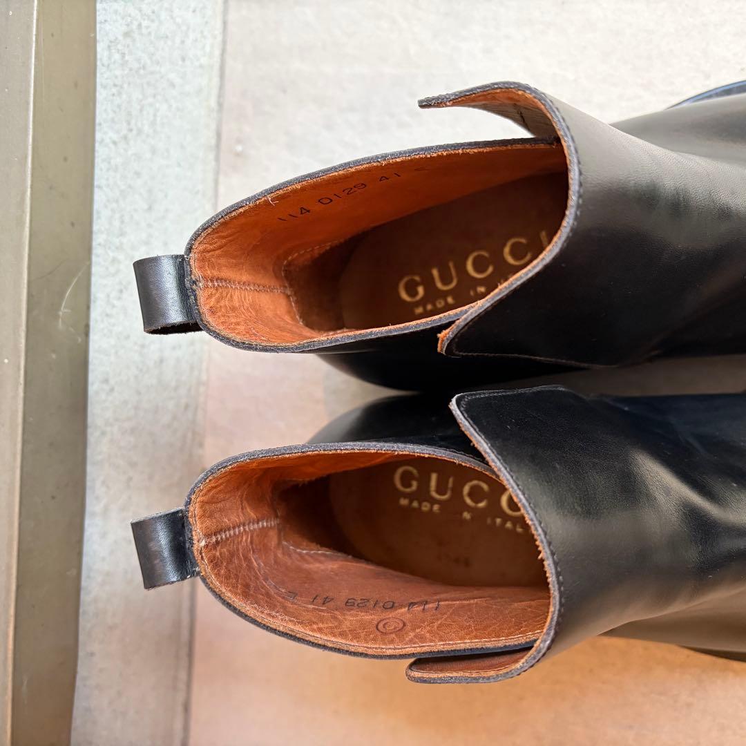 GUCCI 【グッチ】 スクエアトゥ ブーツ
