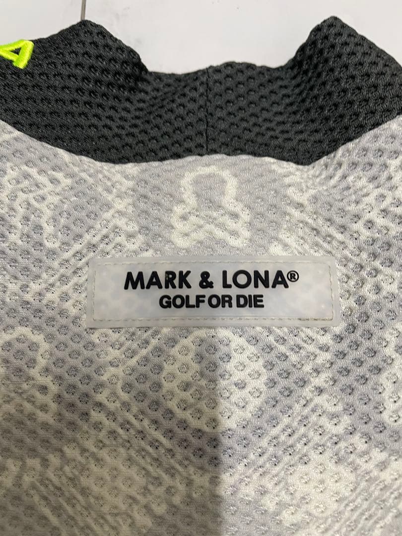 MARK & LONA グレー模様 ハイネックシャツ国内正規品
