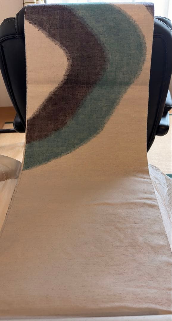 【新品】モダンなすくい織　袋帯　ブルー　絹　通年OK