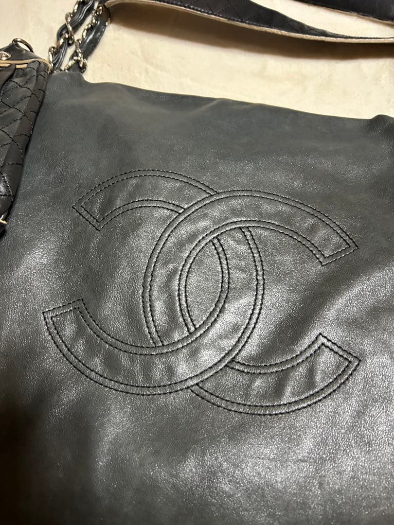 CHANEL　シャネルポーチ付き　デカココチェーンショルダー　シャネルココマーク