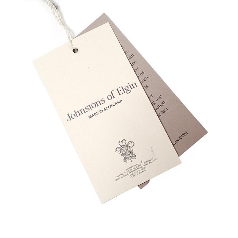 未使用Johnstons of Elgin カシミヤマフラー ブルー系チェック柄