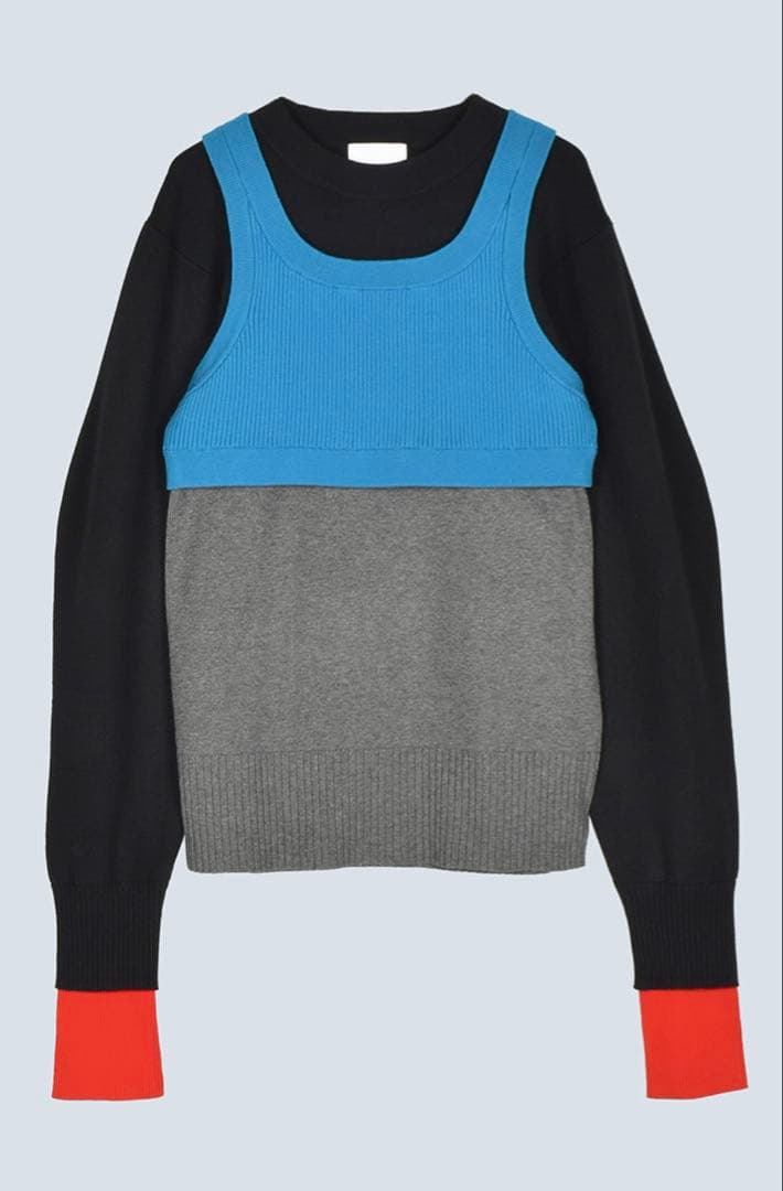 美品OMMO BLOCKING KT BUSTIER SET