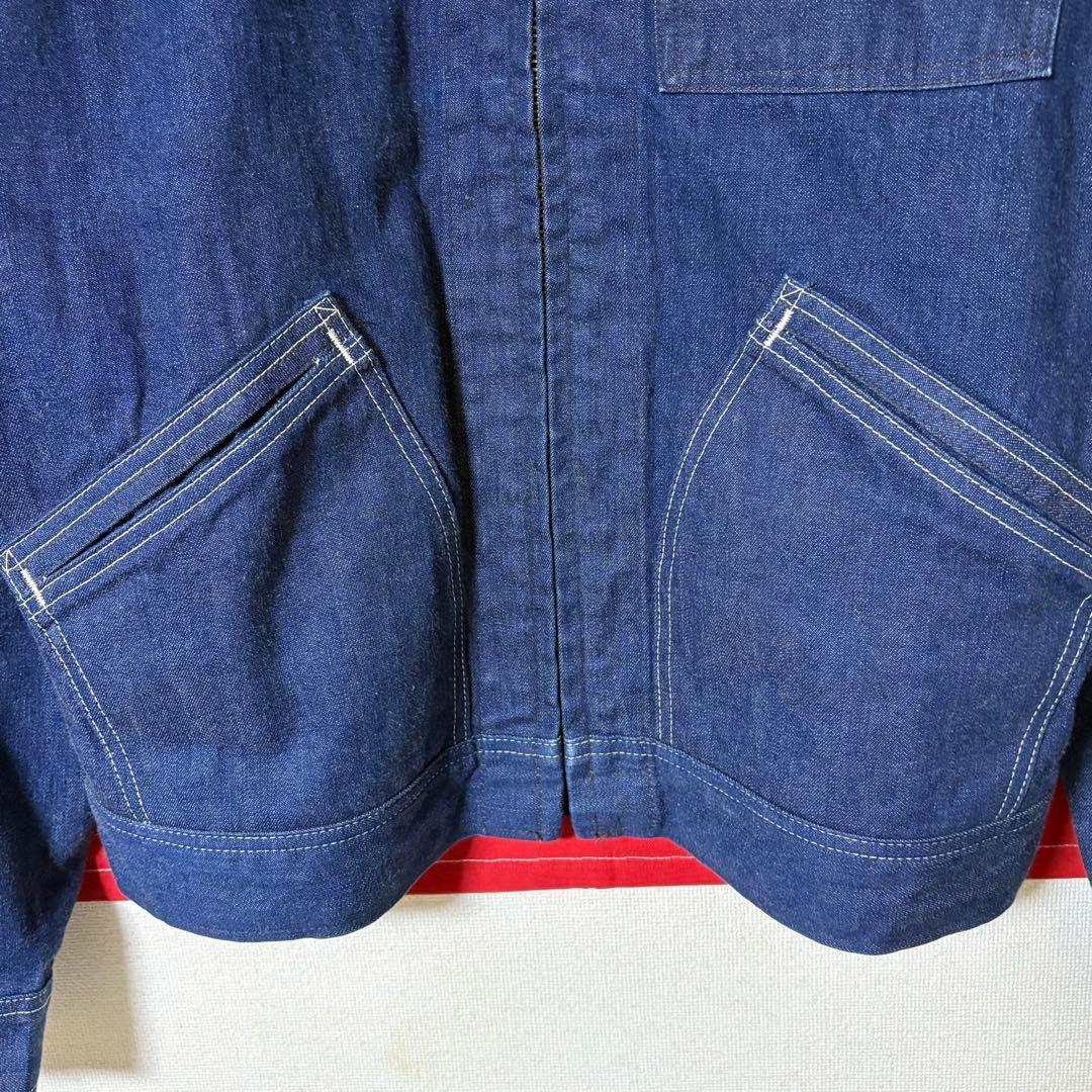 Lee 91-B デニムジャケット L 真紺 TALONジップ 猫目ボタン