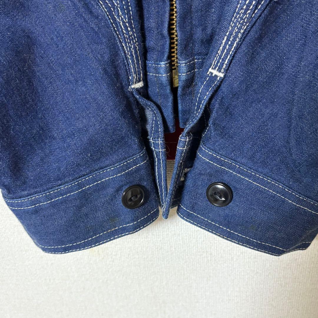 Lee 91-B デニムジャケット L 真紺 TALONジップ 猫目ボタン