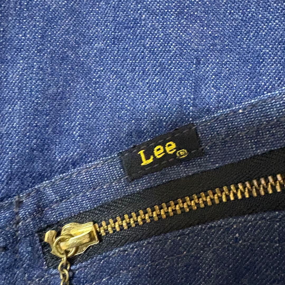 Lee 91-B デニムジャケット L 真紺 TALONジップ 猫目ボタン