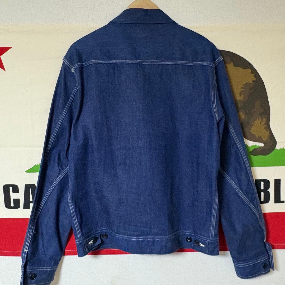 Lee 91-B デニムジャケット L 真紺 TALONジップ 猫目ボタン