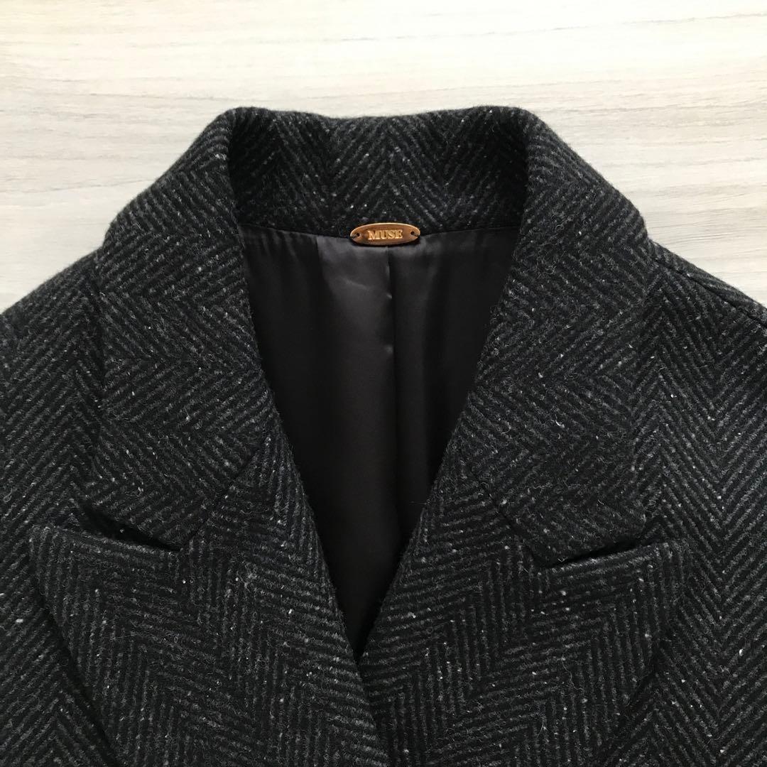 さやかさま 専用＊美品＊ドゥーズィエムクラス ネップツイードハーフコート