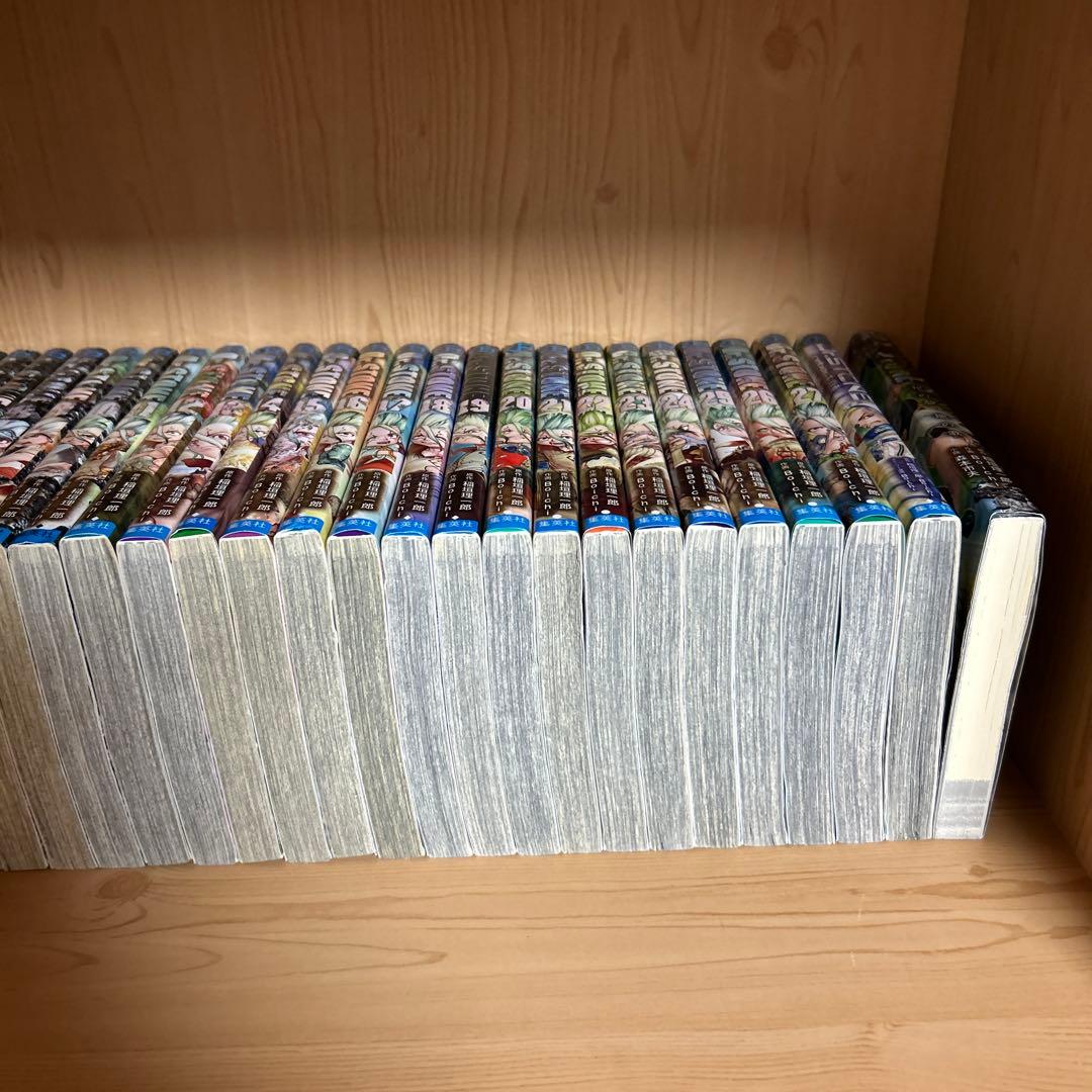 大人気漫画Dr.STONE1巻から27巻全巻完結まとめ売良品セット初版帯付き多数
