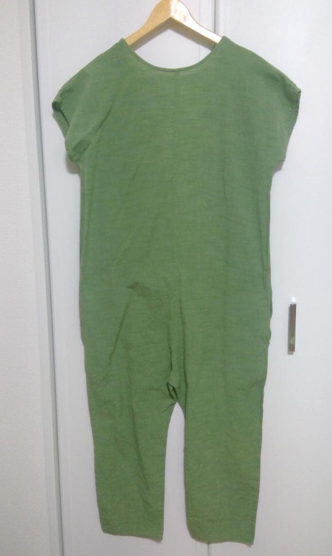 ヤンマ産業 YAMMA カシュクール オールインワン よもぎ +丈2㎝ 会津木綿