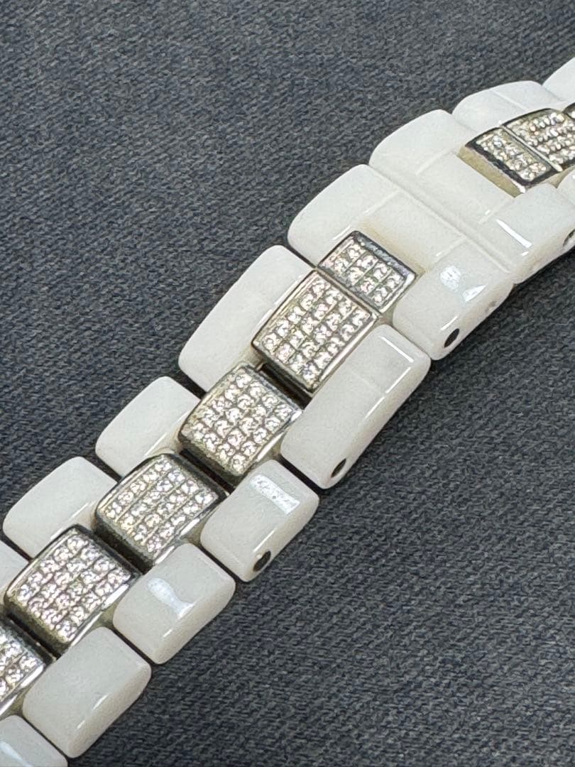 CHANEL J12 社外CZアフターダイヤベルト☆ホワイト☆ラスト1本！！☆