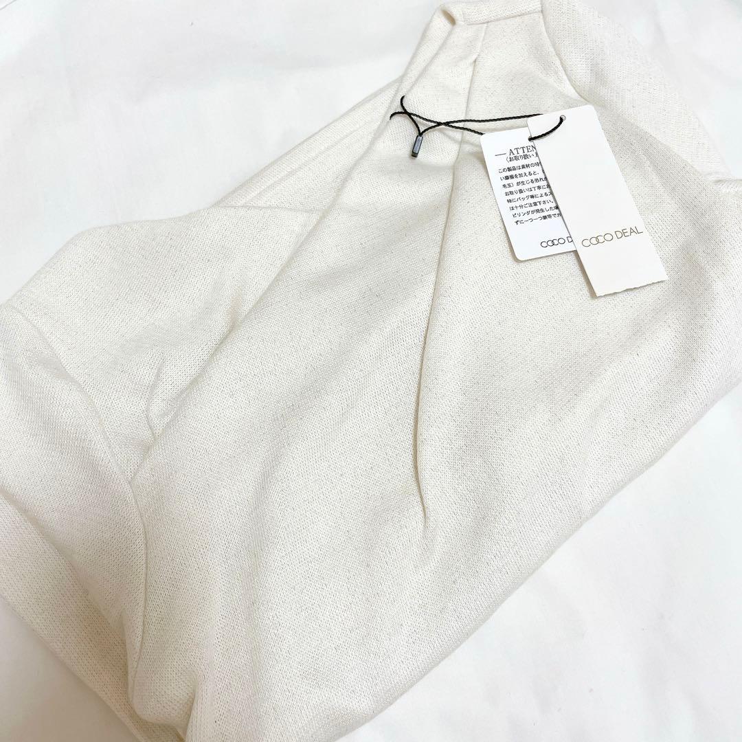 即完売レア☆新品COCODEAL アシメネックオフショルダーカットソー オフ