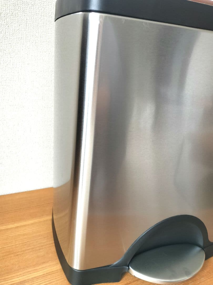 美品 simple human ステンレス ゴミ箱 30L