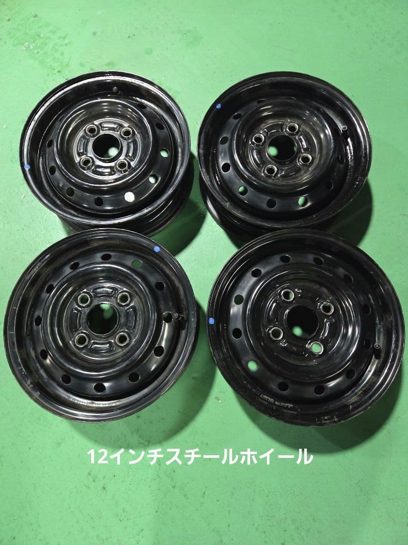 スズキ純正スチールホイール12インチ4本セット