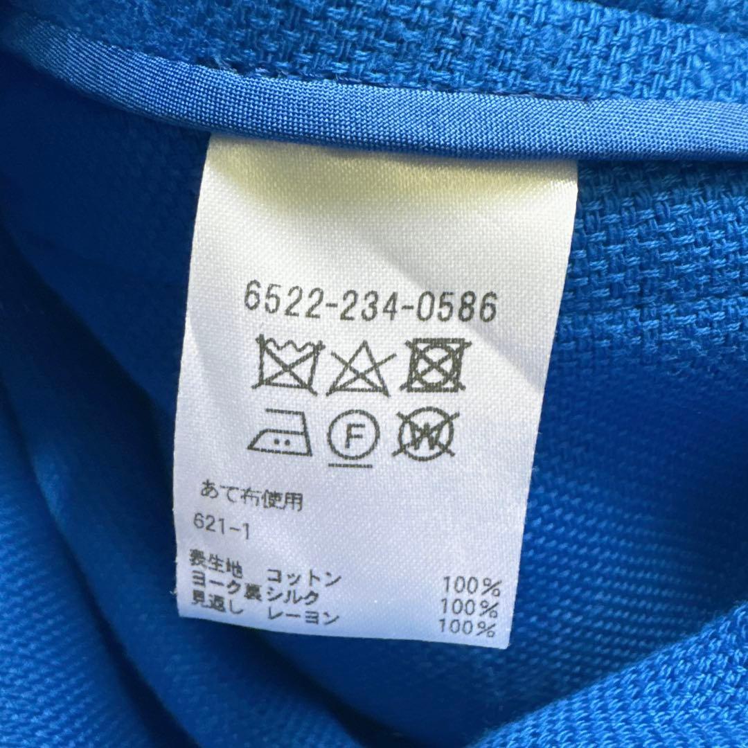 極美品✨️￥8.2　ドゥロワー　イタリア製生地　コットンスラブノーカラージャケット