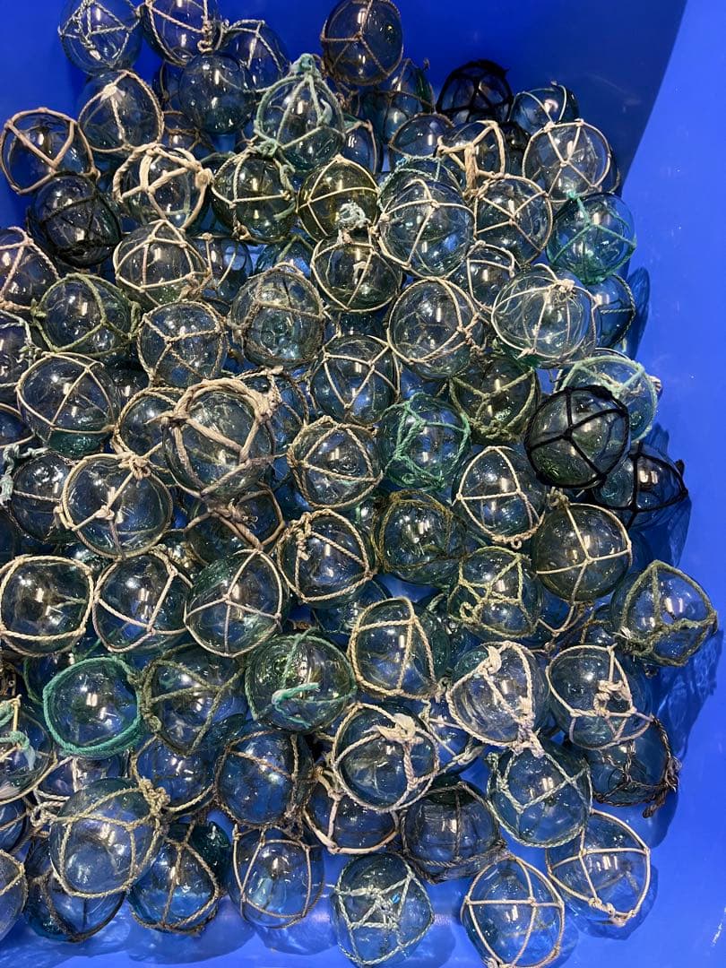 ガラス玉　浮き玉　漁具　100個　まとめ売り