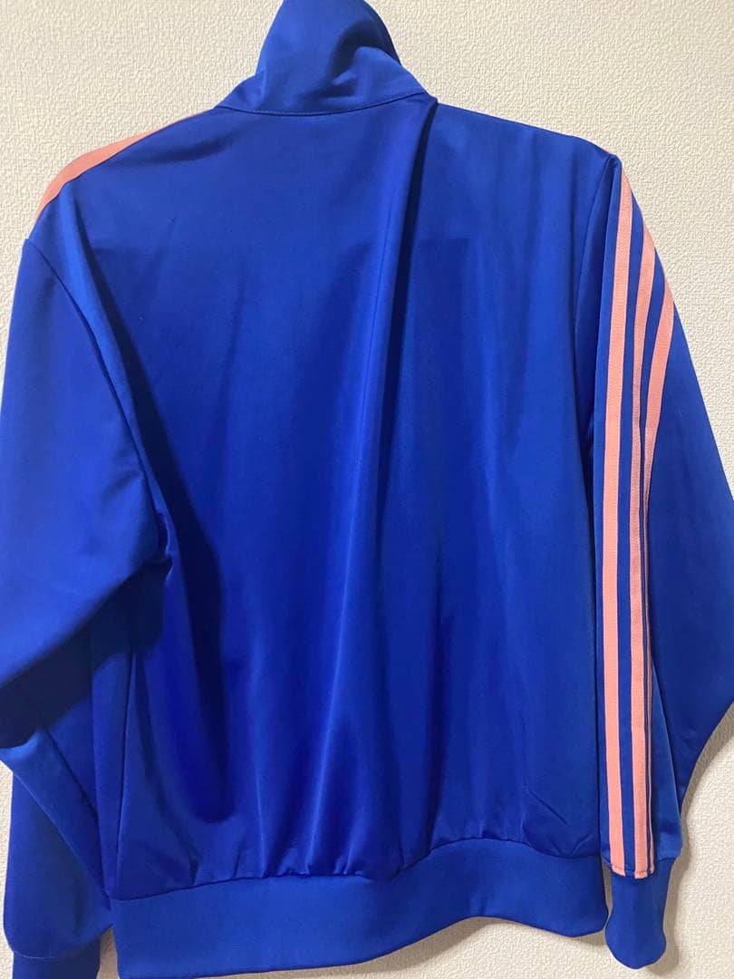 adidas 青 ジャージ Mサイズ 3本ライン