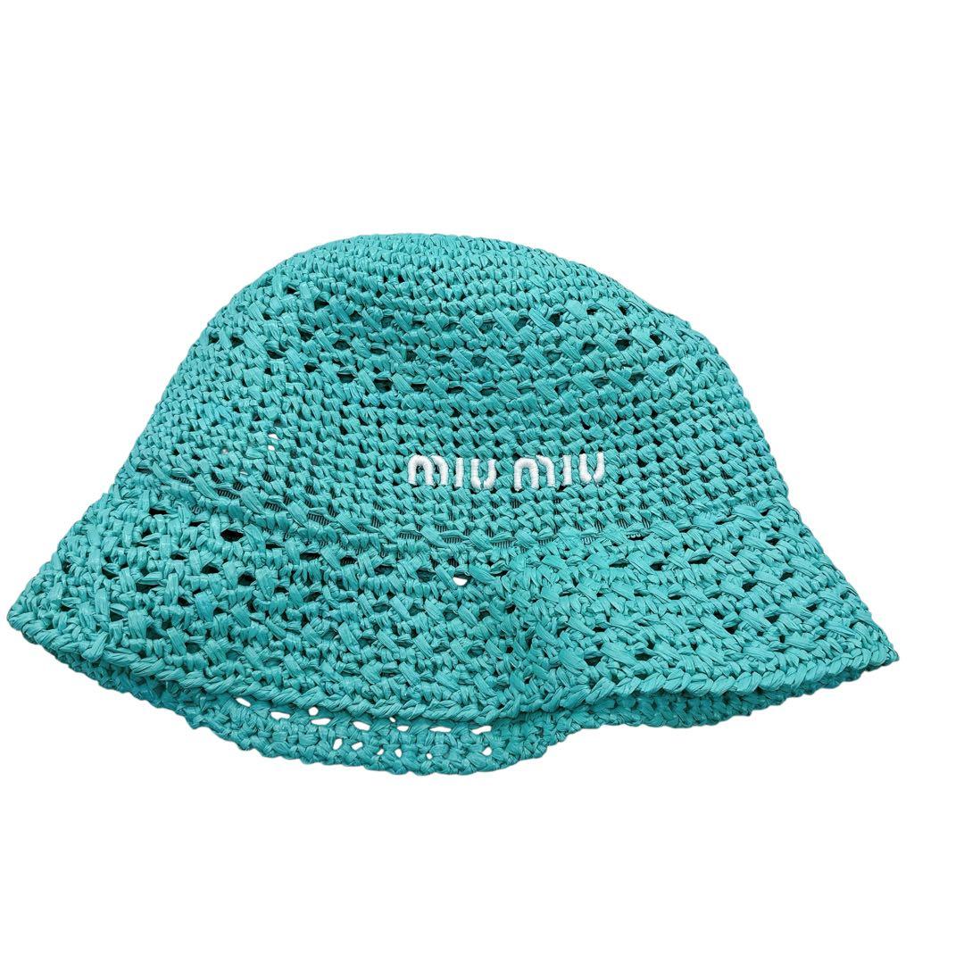 ミュウミュウ 5HC287 ビスコース M ハット MIU MIU 美品