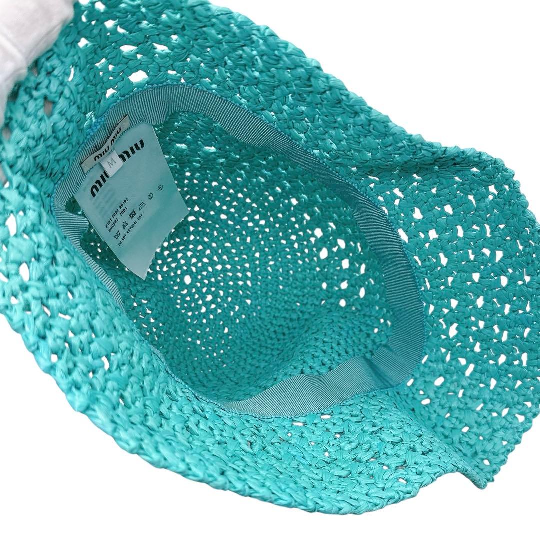 ミュウミュウ 5HC287 ビスコース M ハット MIU MIU 美品