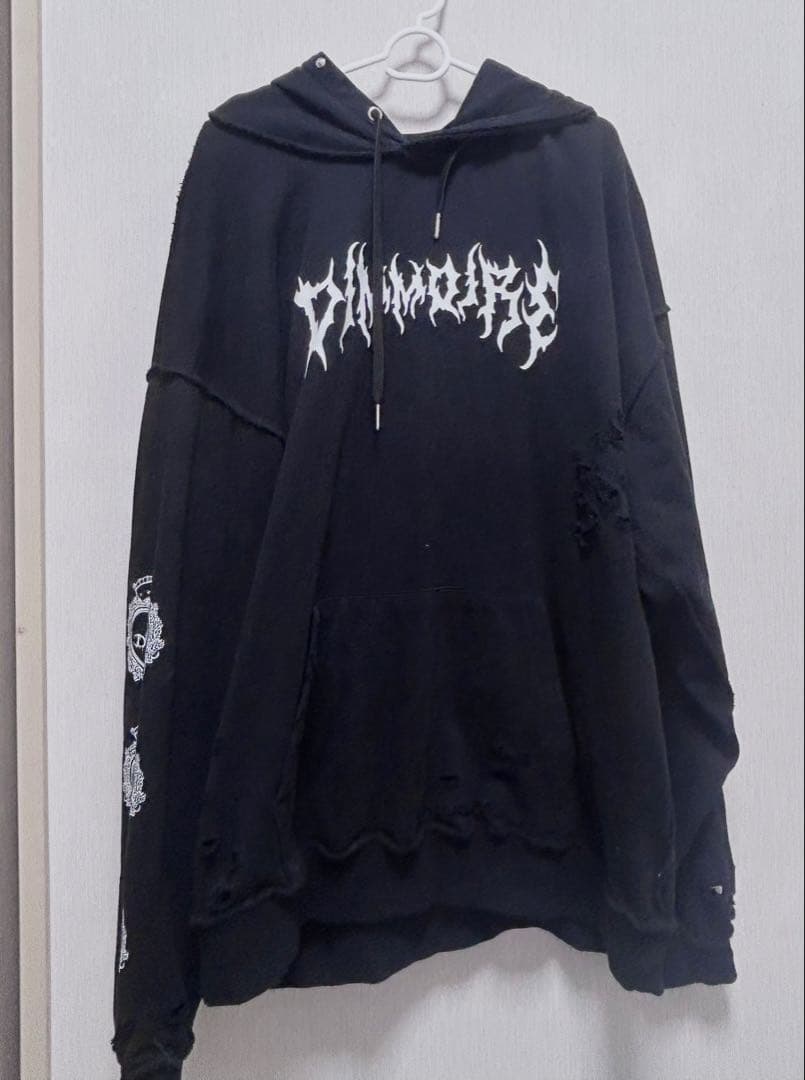 DimMoire ディムモアール クラッシュBIGフーディ パーカー 黒