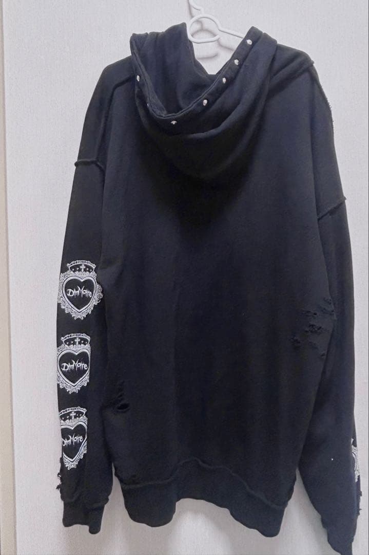 DimMoire ディムモアール クラッシュBIGフーディ パーカー 黒