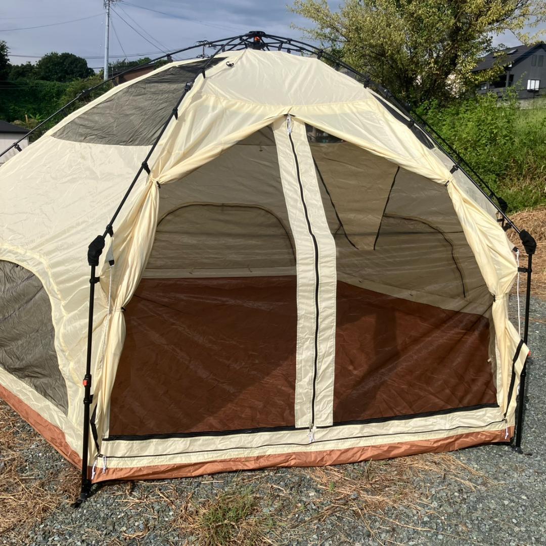 DOD T6-057-BR 大型ワンタッチ でかキノコテント しいたけ ブラウン