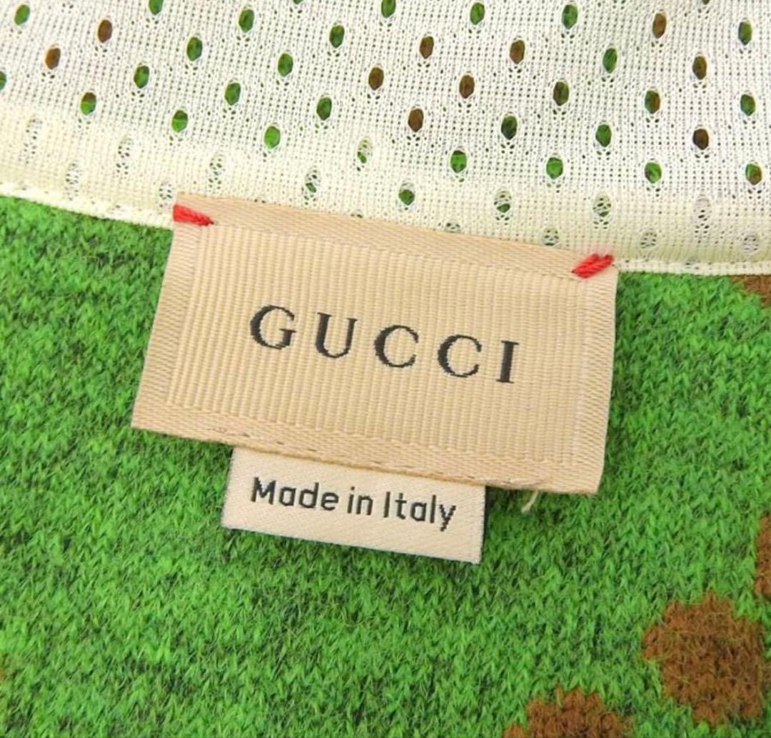 限定値下美品GUCCIグッチ上下セットアップロゴハーフジップ140