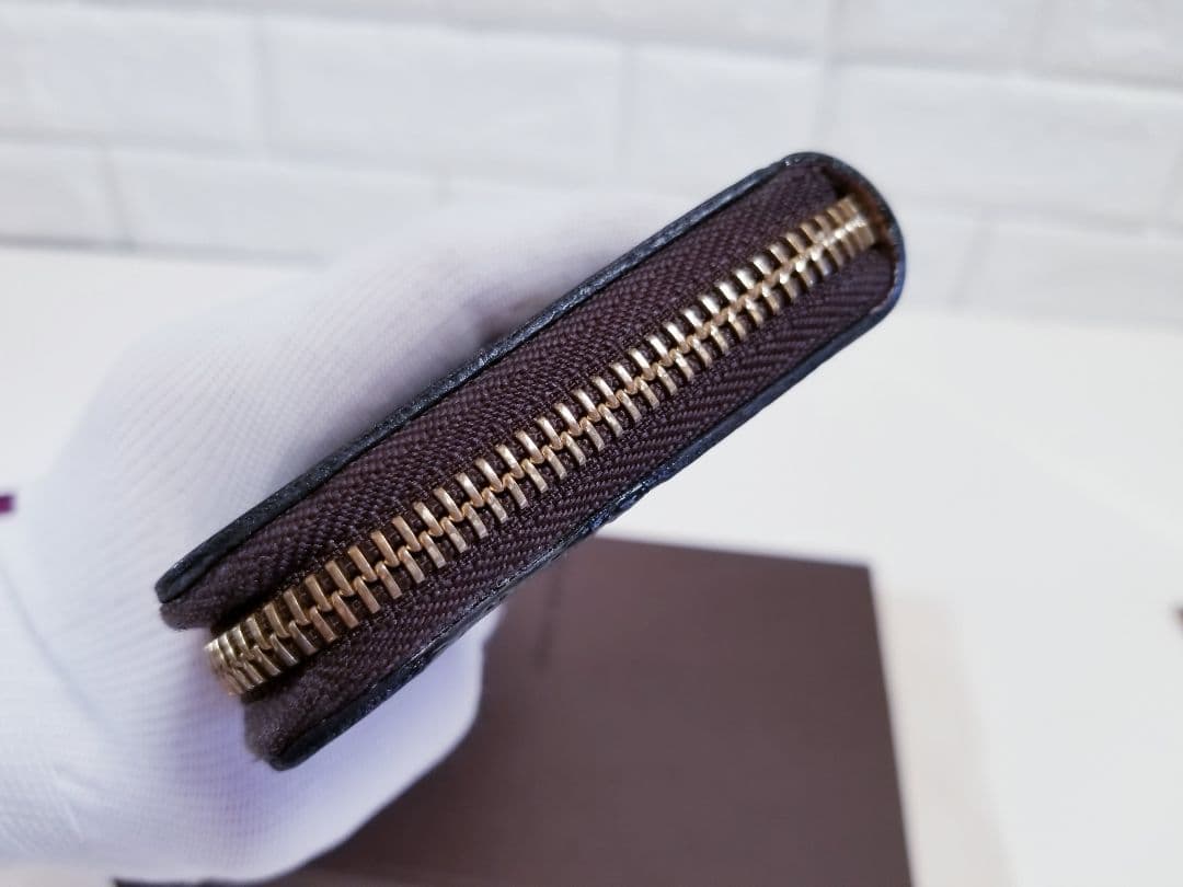 【美品】ルイヴィトン ダミエ ポルトフォイユクレマンス ラウンドファスナー