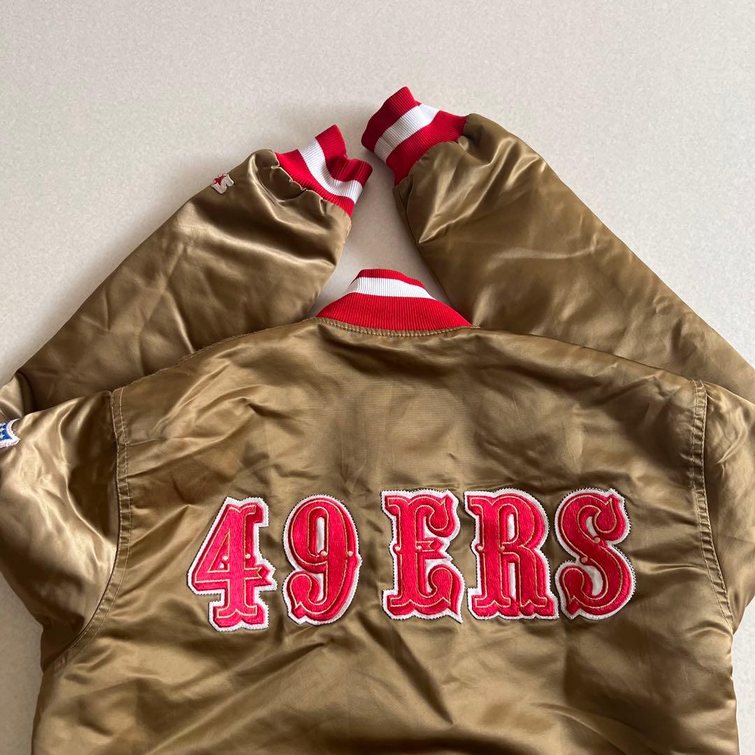 スターター 90s NFL 49ers アワードジャケット スタジャン 希少古着